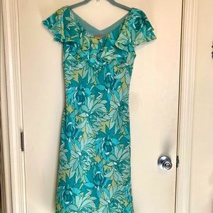 Vintage Linea Domani Floral Dress-size 6 EUC